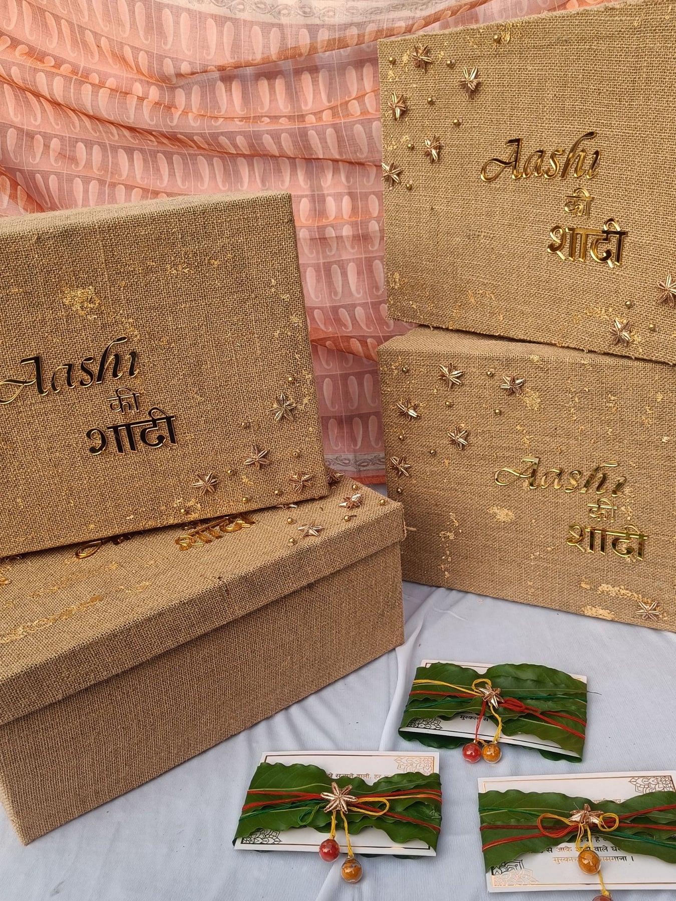 Bell Ringing Box Wedding bells ringing box – Varnan Jaipur | Customised Gift Hampers ...