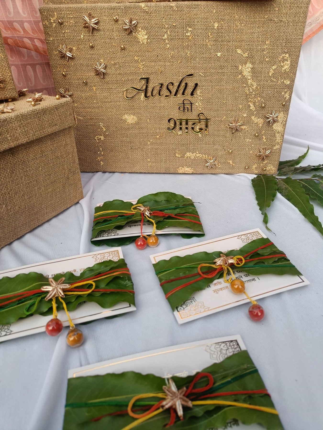 Bell Ringing Box Wedding bells ringing box – Varnan Jaipur | Customised Gift Hampers ...
