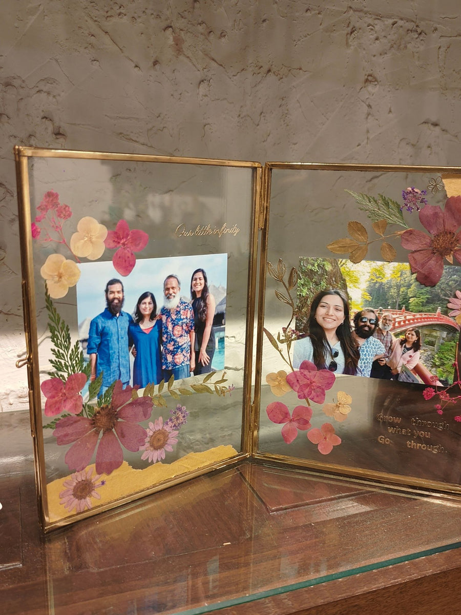 Pressed flowers book frame – Varnan Jaipur | Customised Gift Hampers ...